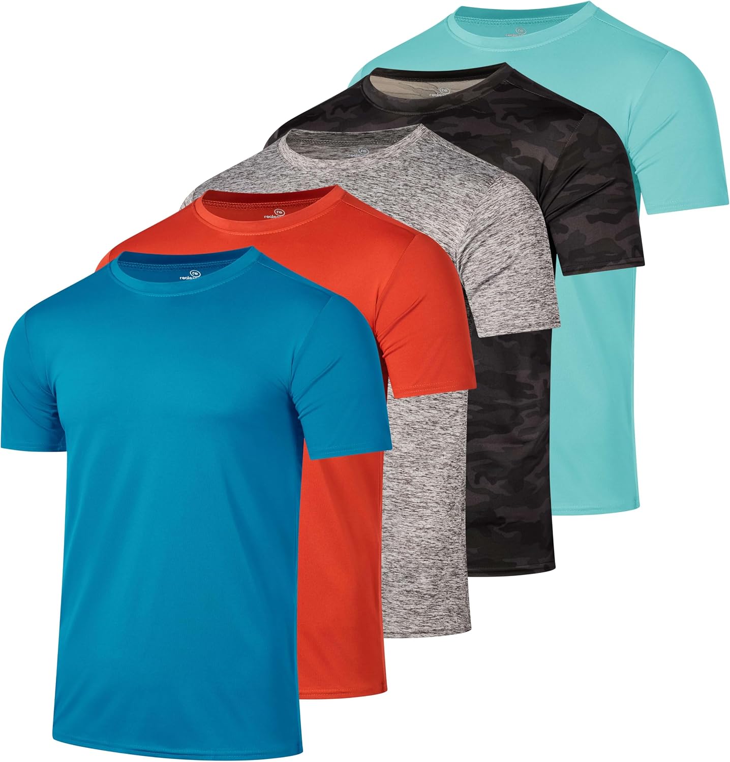 Detalle 2 de Real Essentials 5 Pack Men’s Dry Fit T-Shirts