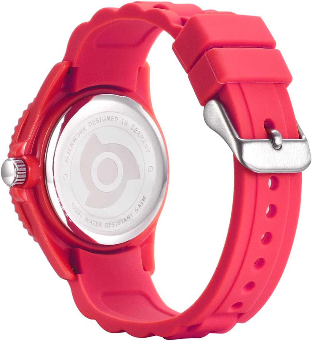 Detalle de Alienwork Kids Orologio di Apprendimento per Bambini – Impermeabile 5 ATM, quadrante colorato