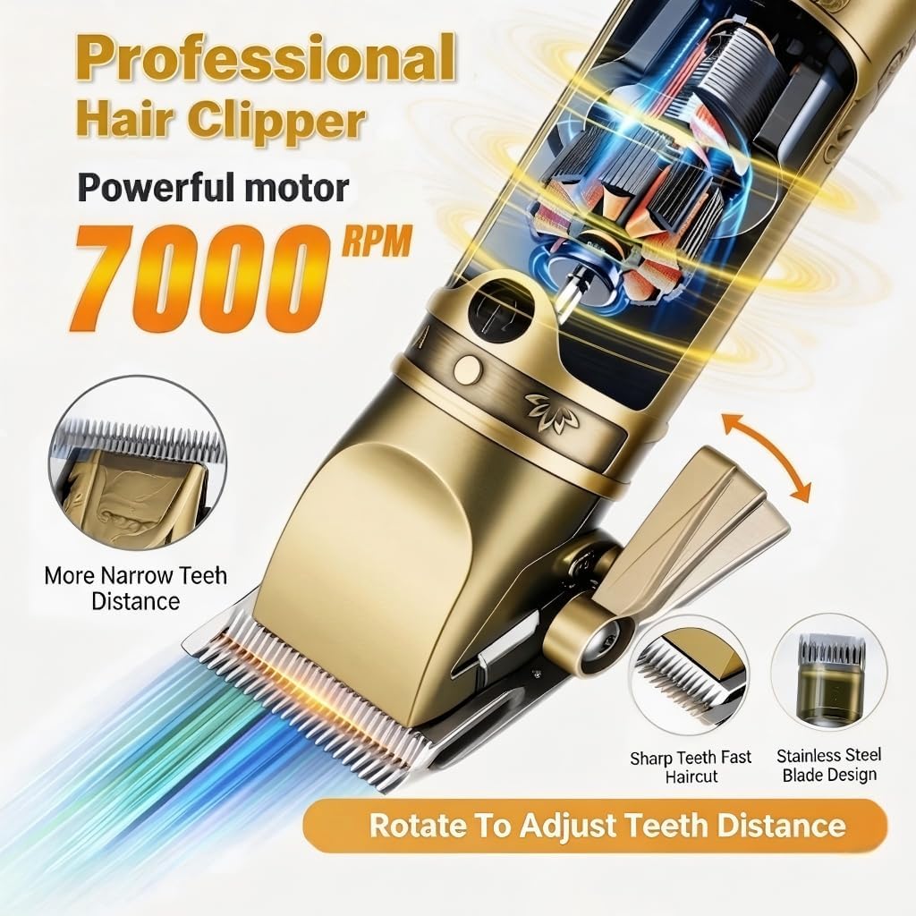 Thumbnail 3 de Hair Clippers for Men Professional: T-Blade Trimmer and Grooming Kit