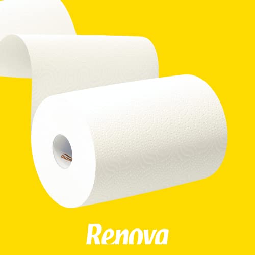 Detalle de Renova Rollo de Cocina Doble Decorado – Pack de 24 rollos (12 x 2) | XXL, Maxiabsorbentes