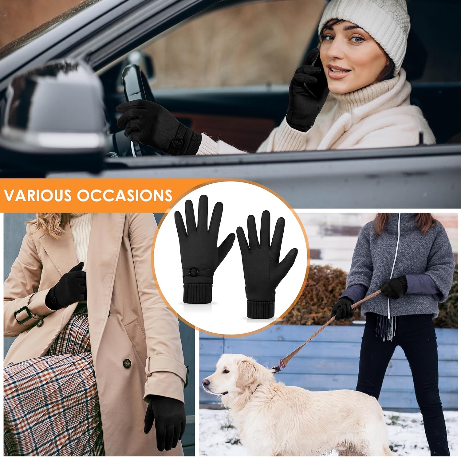 Thumbnail 6 de PPAOEH Cold Weather Touchscreen Gloves