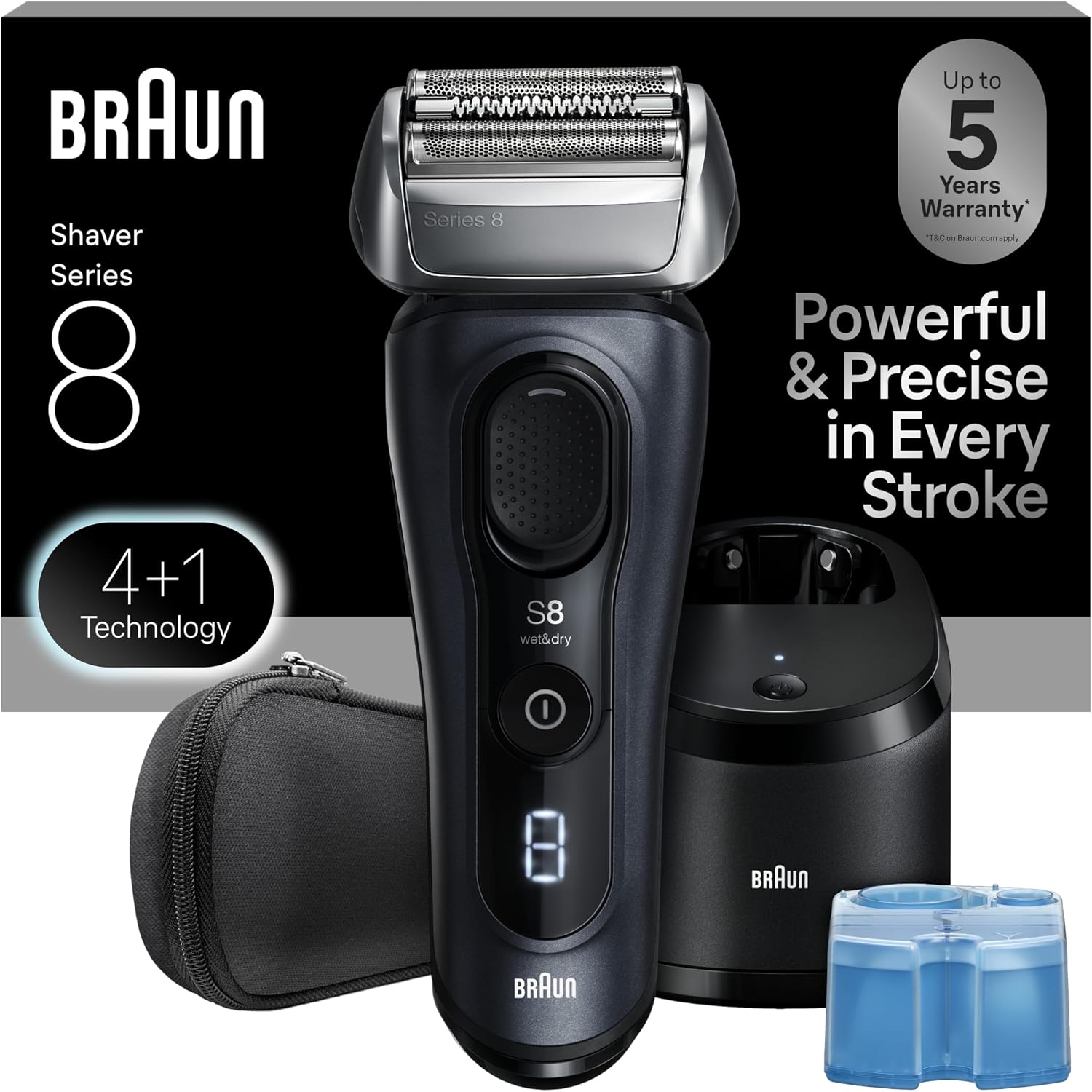 Detalle de Braun Series 8 8560cc electric razor 60min 🪒