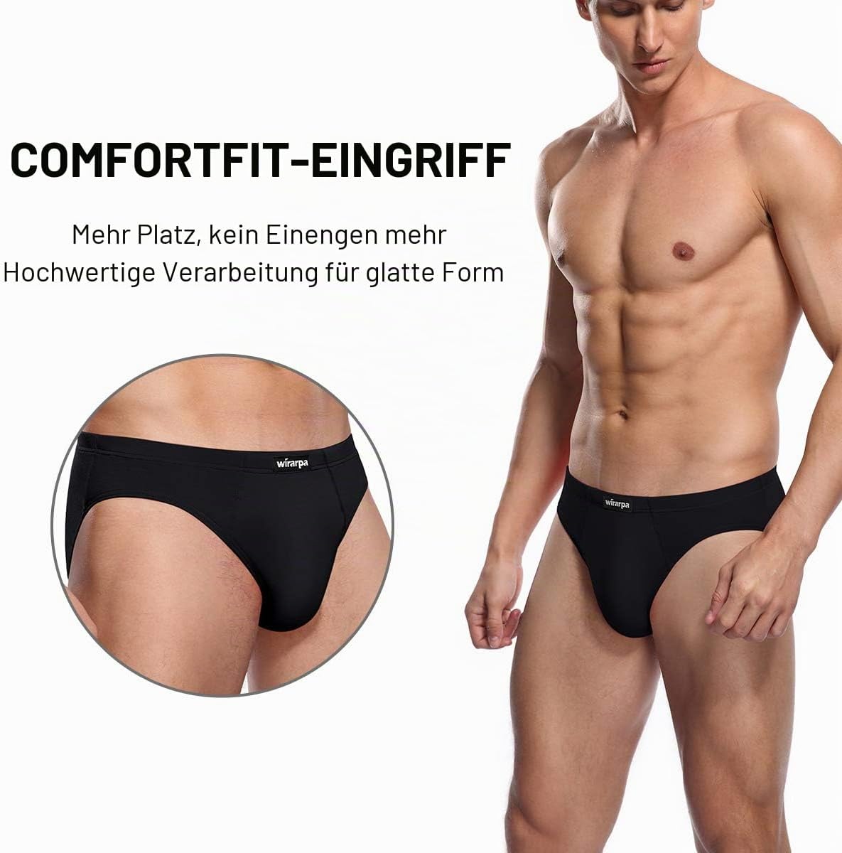 Thumbnail 3 de wirarpa Herren-Slip aus Microfaser (Größe S–XXXL) – bequeme Stretch-Unterwäsche