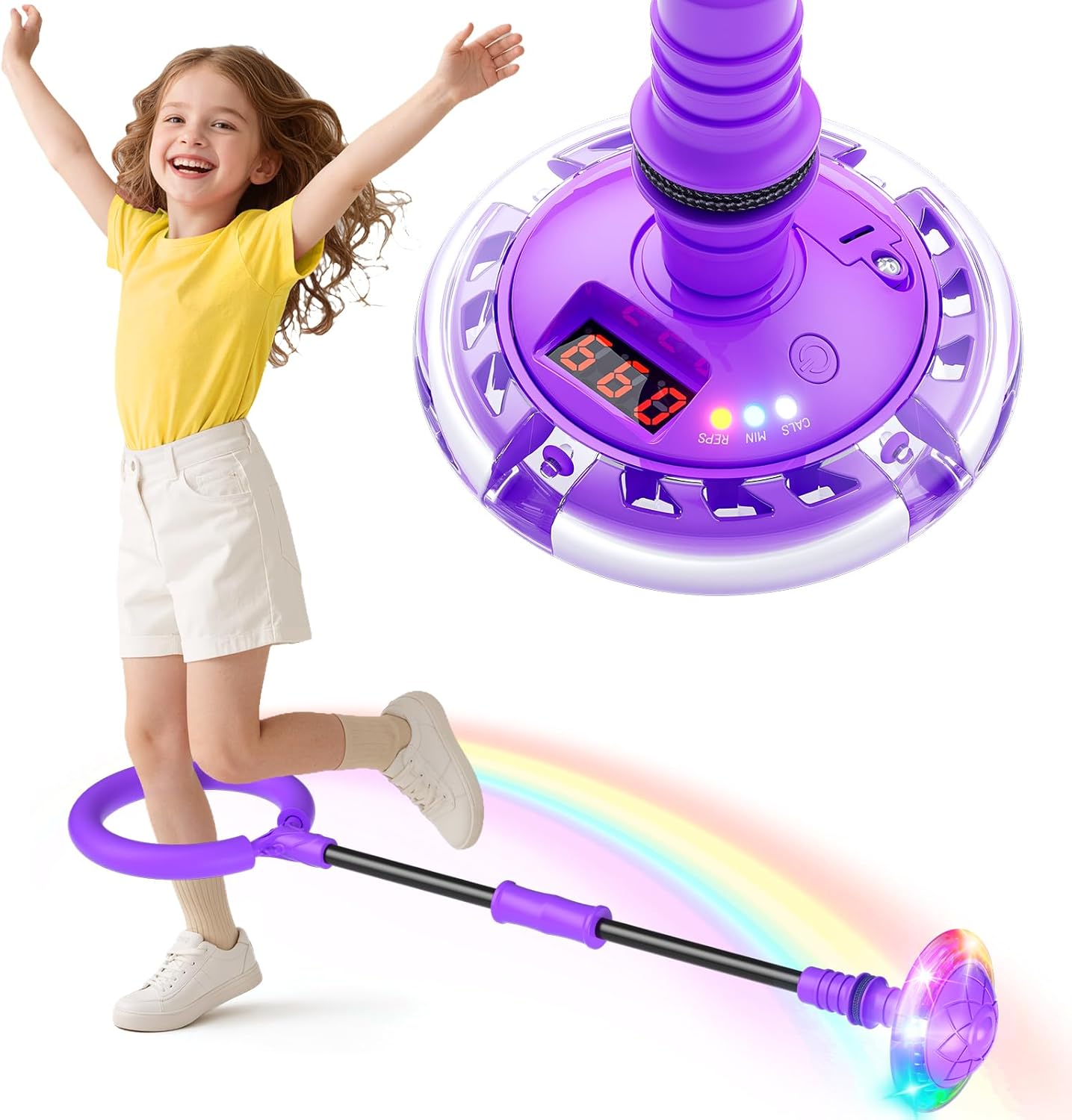 Jofuni Ankle Skip Ball with Counter for Age 6