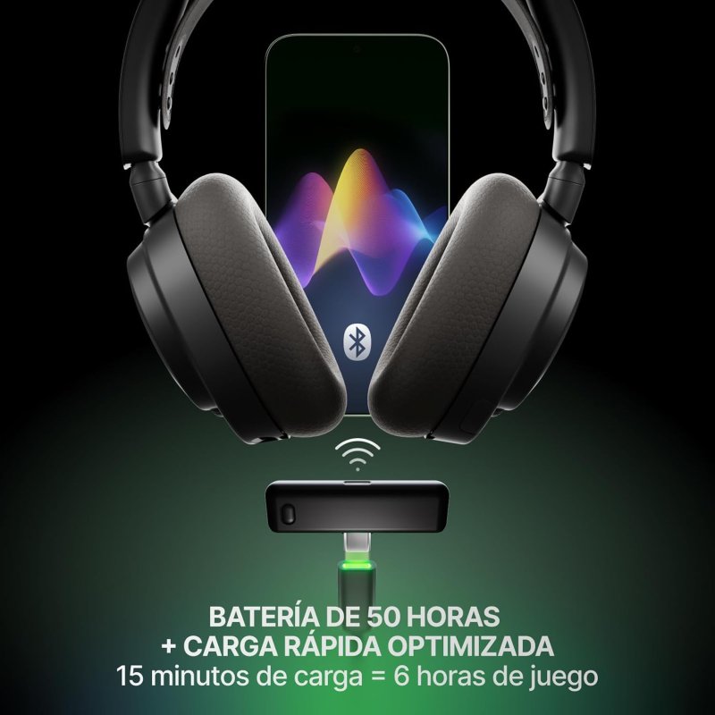 Detalle de Auriculares SteelSeries Arctis Nova 7X Gen 2: Bluetooth y Wireless para Xbox/PC/Nintendo Switch