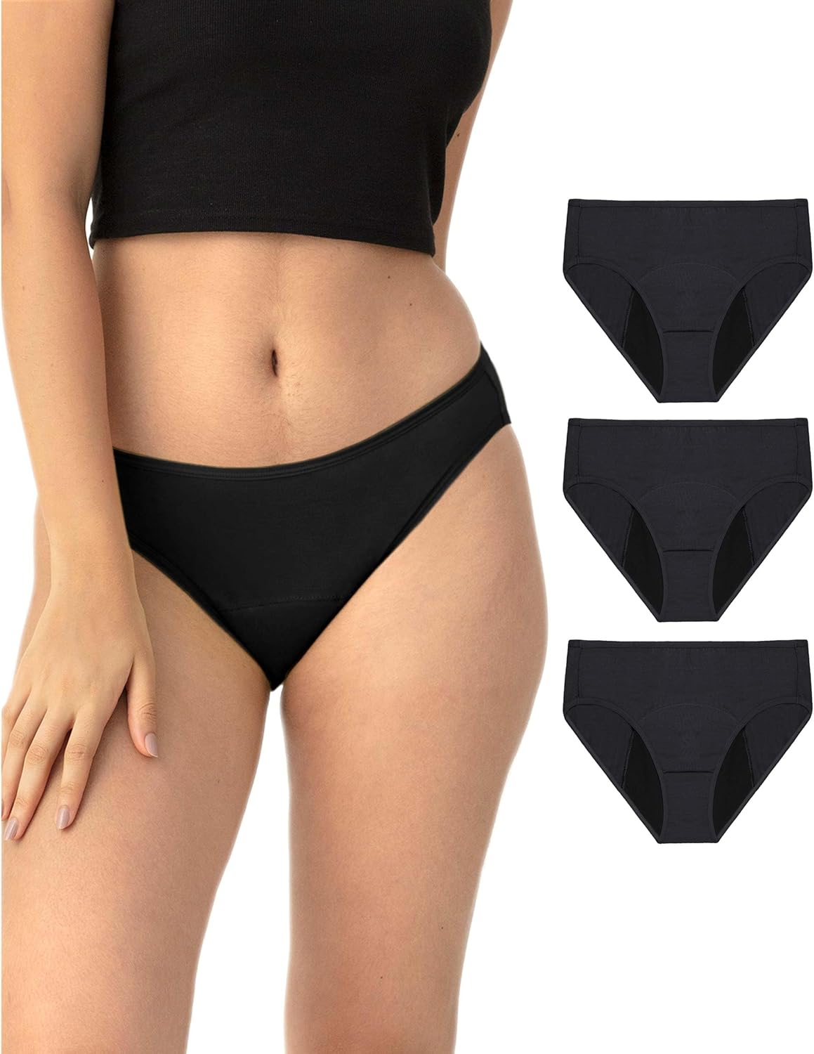 Thumbnail 6 de Neione Culotte menstruelle Flux Très Abondant en modal (slip brésilien anti-fuite) pour femme