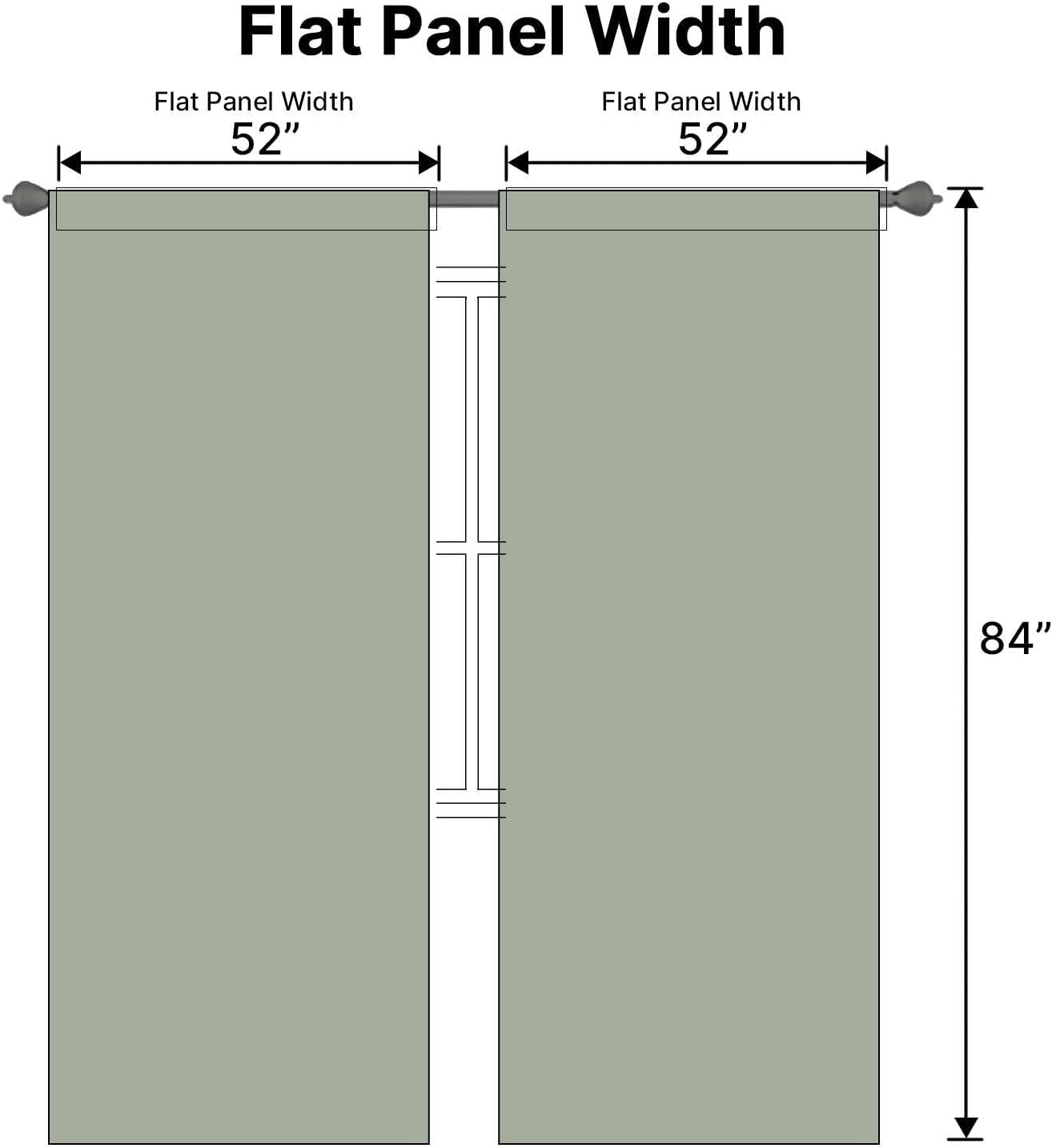 Thumbnail 6 de H.VERSAILTEX 52 x 84 Inch Blackout Curtains 🪟