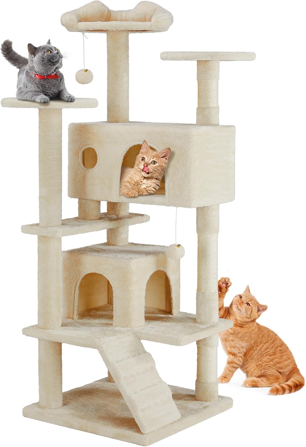 Detalle de DUMOS Cat Tree Tower, 54 Inch