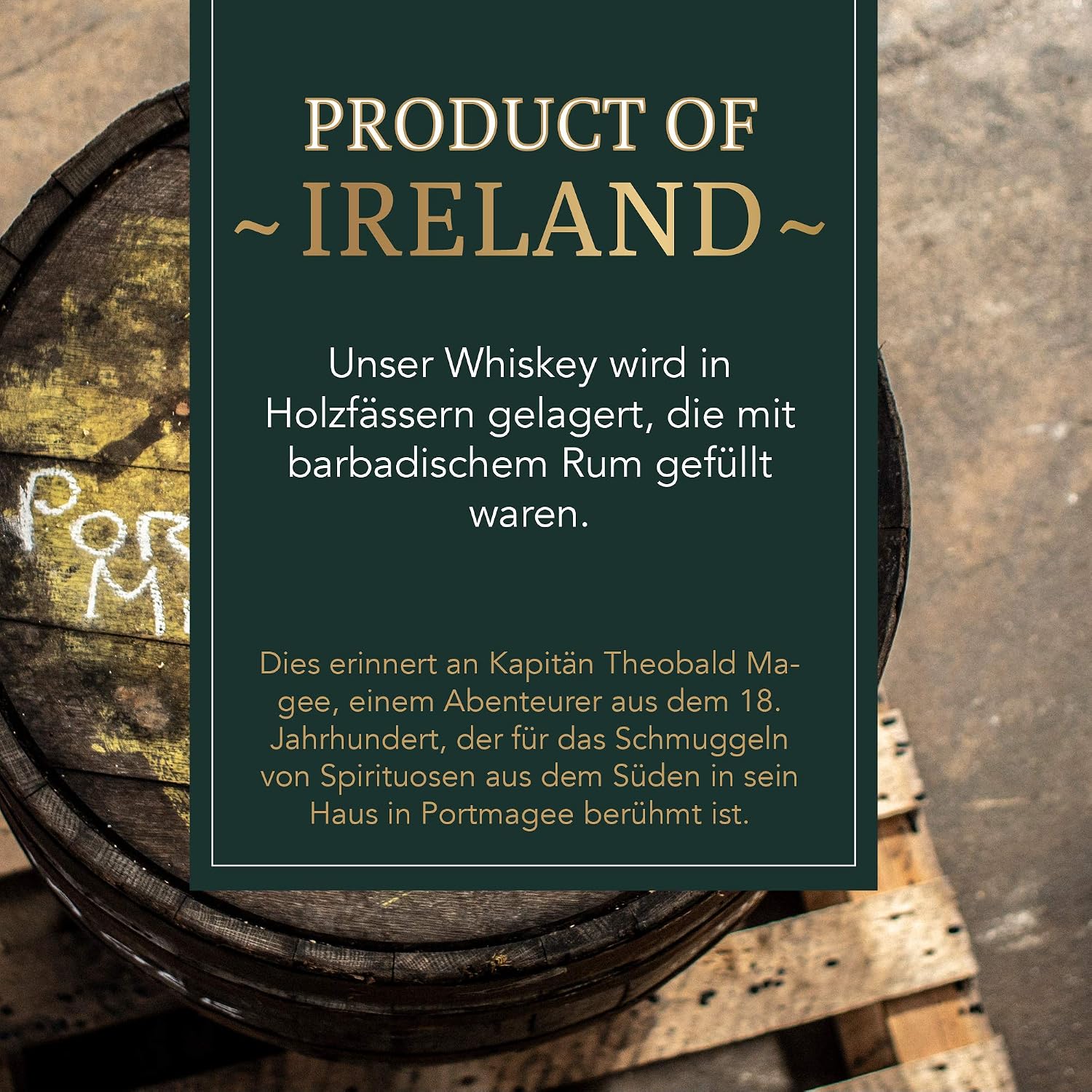 Detalle de Portmagee Triple Distilled Irish Whiskey 9 Jahre đ„