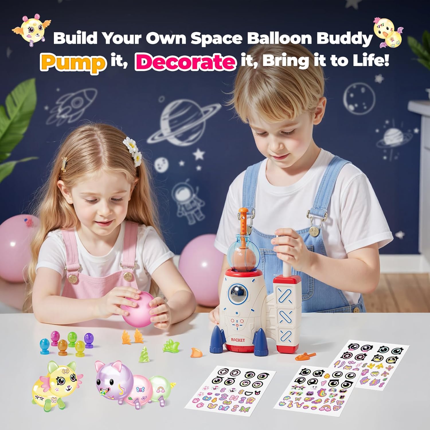 Detalle de PINSHILE DIY Space Magic Balloon Craft Kit for Kids ๐