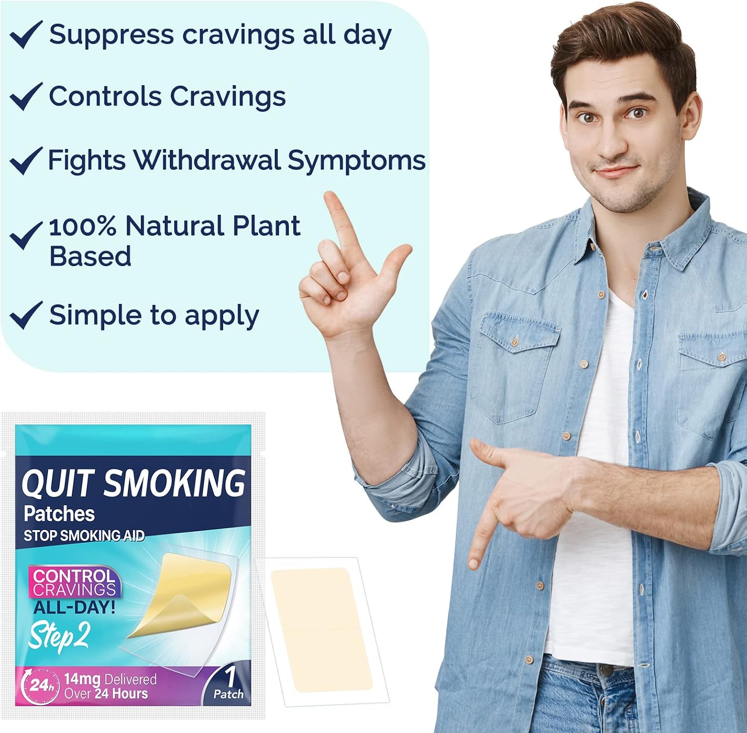 Thumbnail 2 de Step 2 Quit Smoking Patches (14mg) – 30 Count for 8–10 Week Quit Plan