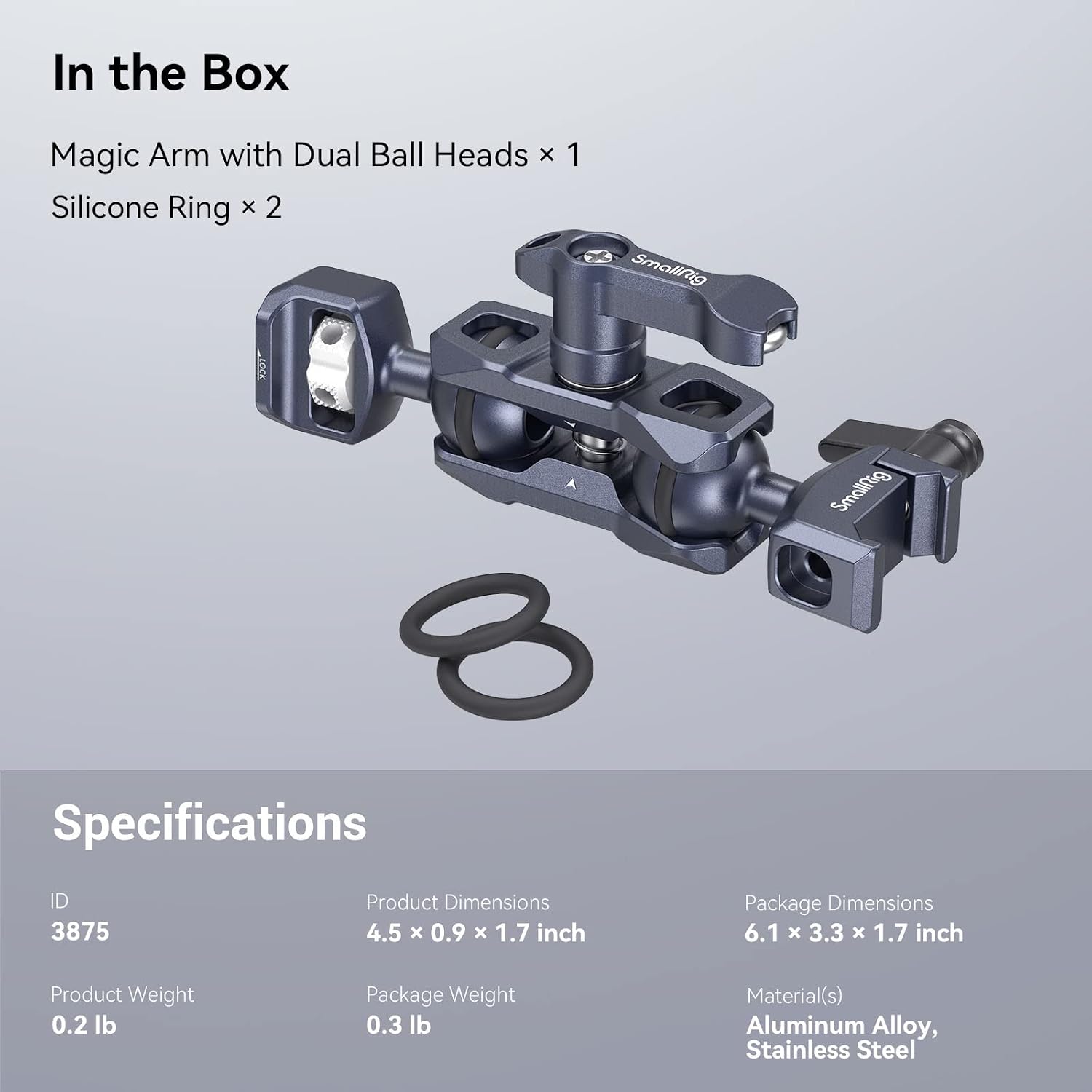 Thumbnail 6 de SMALLRIG Articulating Magic Arm 3875 5,5 kg