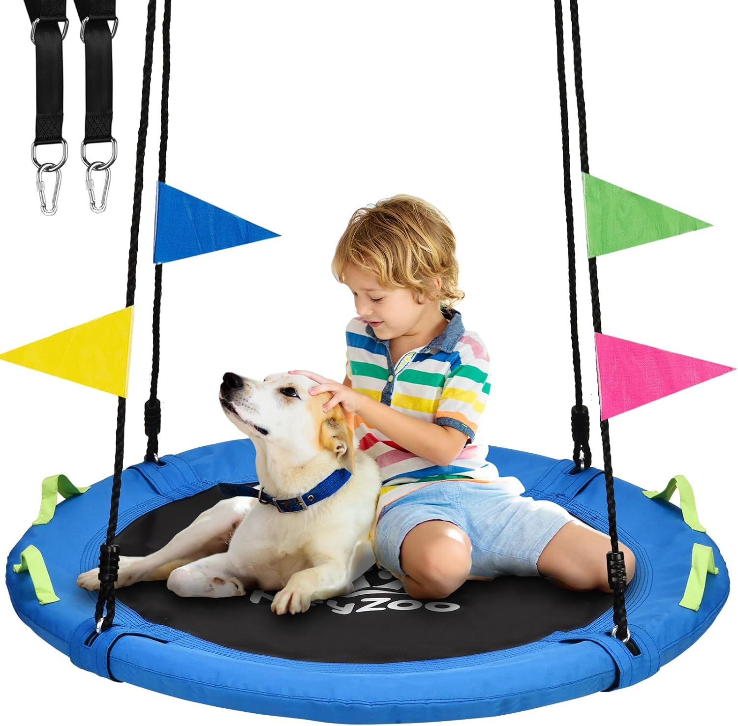 HeyZoo Tree Swing, Saucer Flying Swing 40 Inch for Kids