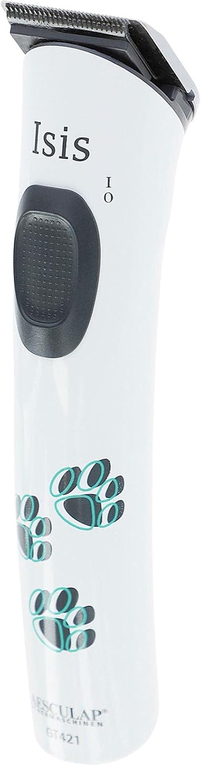 Detalle de Kerbl GT421 cordless dog clippers with carbon-steel head and 24 mm cutting width