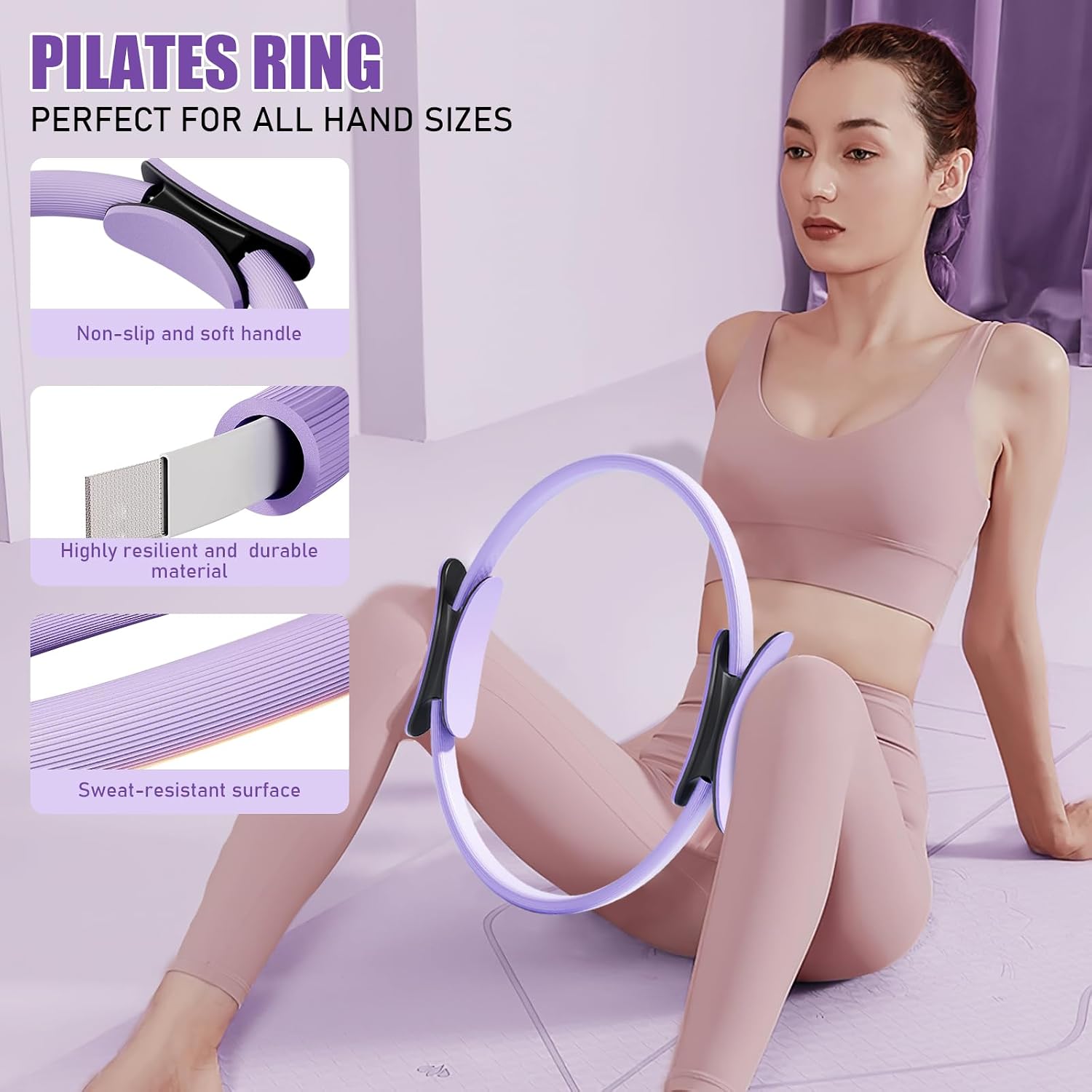 Detalle de LADYSONS Set di anelli da pilates – Pilates Essential Kit