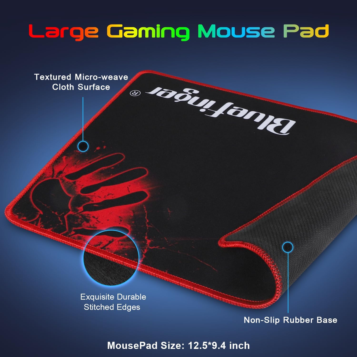 Thumbnail 6 de BlueFinger Gaming Keyboard Combo, USB Wired