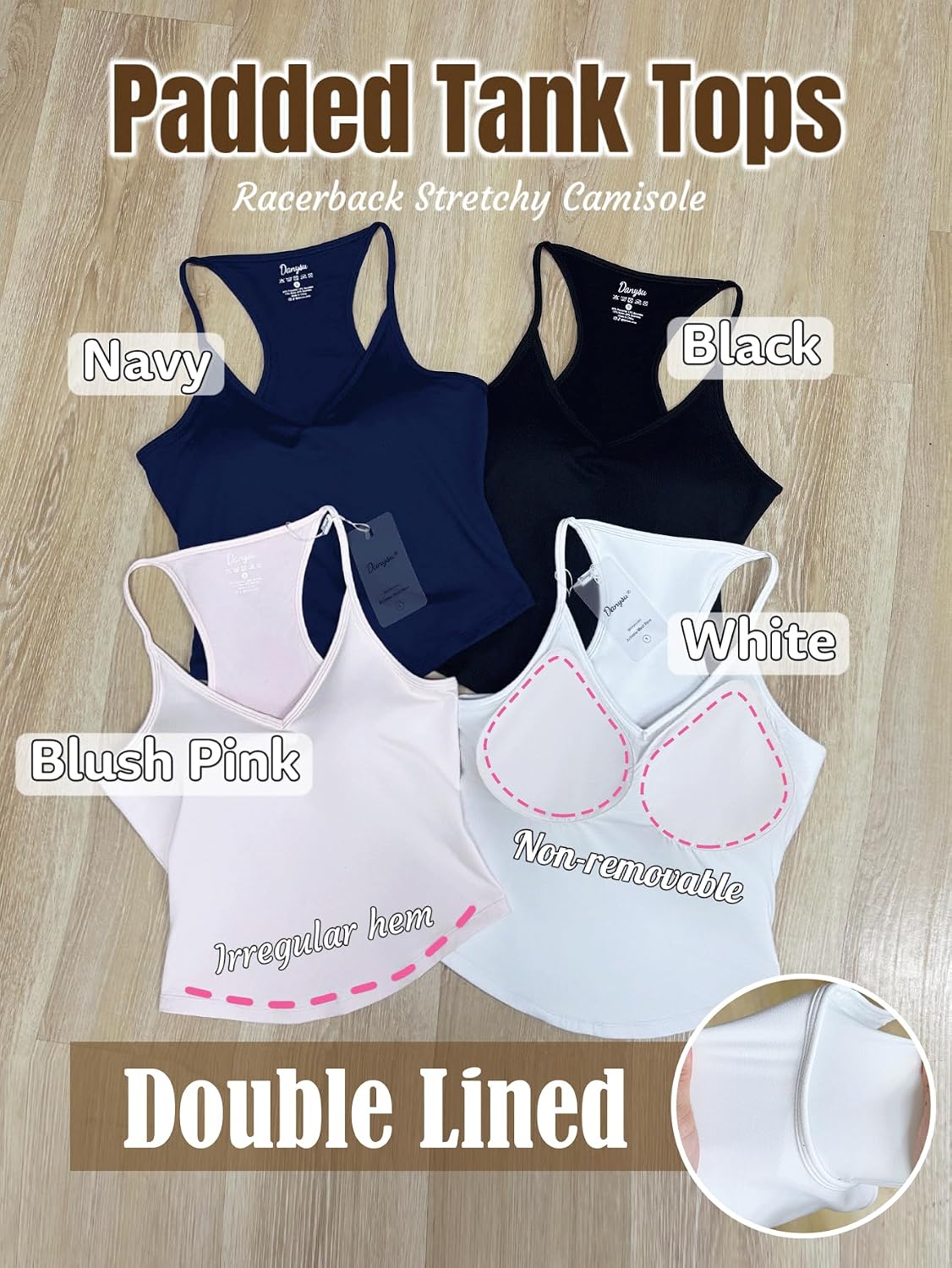 Detalle de Danysu Padded Tank Top V-Neck