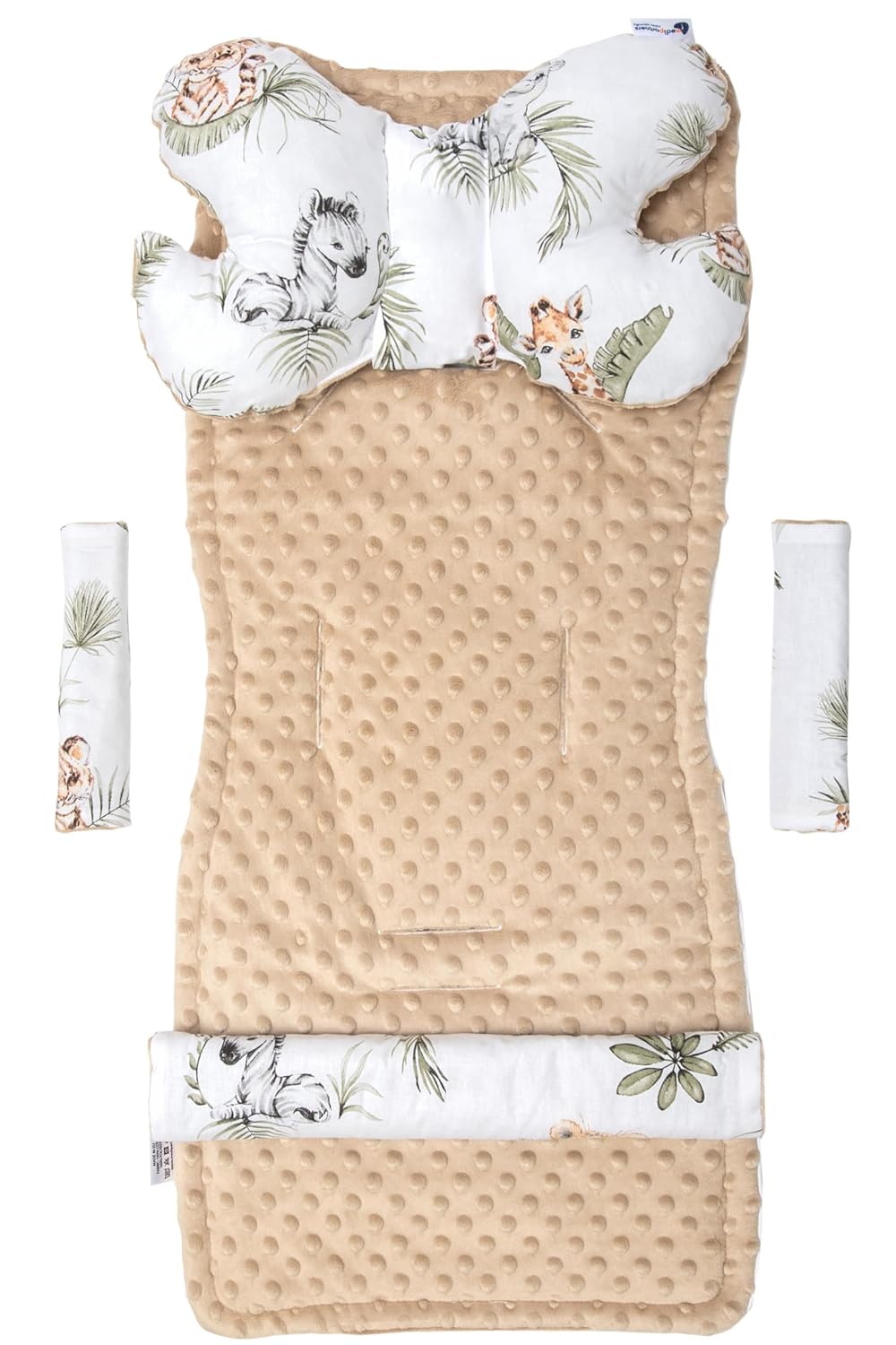 Thumbnail 1 de Medi Partners Sitzauflage für Kinderwagen – Universal, Safari Beige Minky, 78x35 cm
