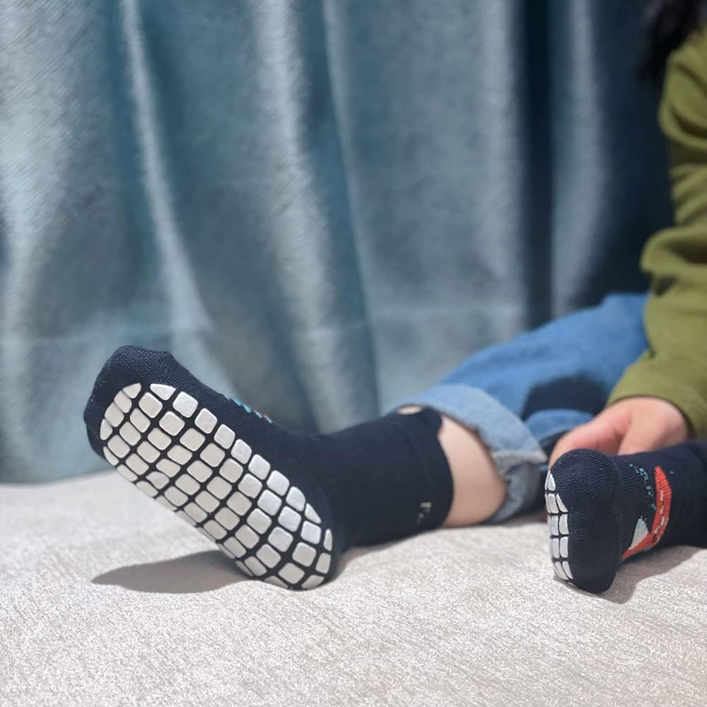 Thumbnail 6 de FedMois 5er Pack Baby Kleinkinder ABS rutschfeste Sneaker Socken mit Tiermotiven aus Baumwolle
