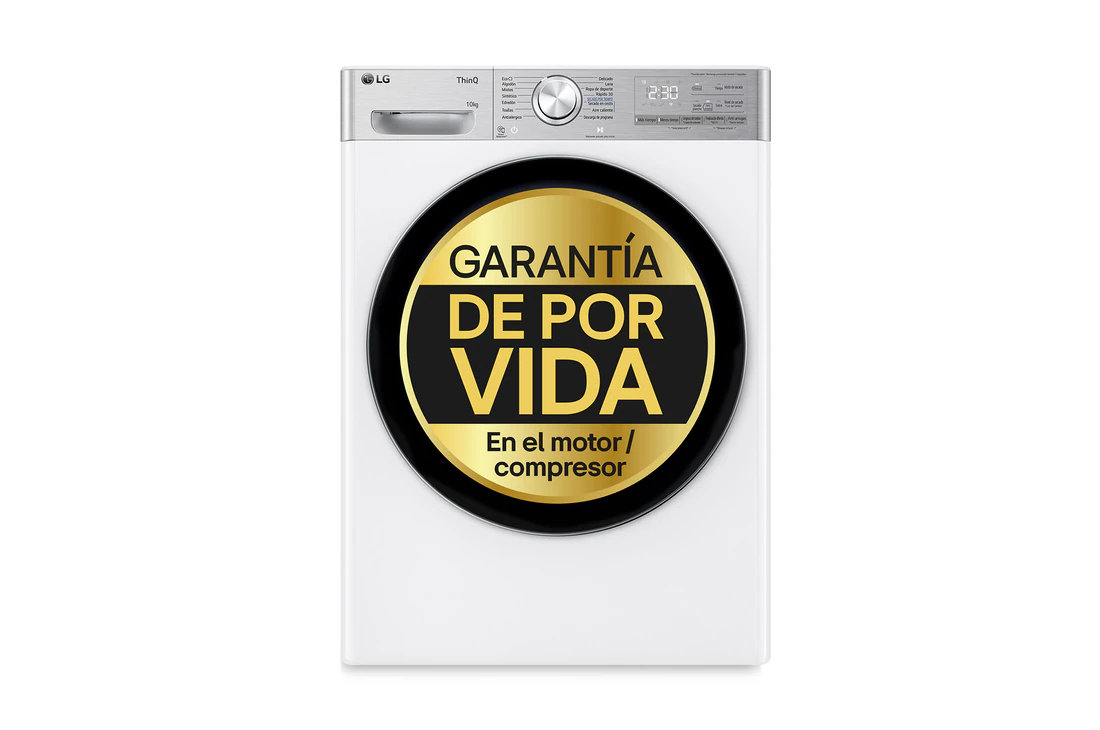 Detalle de LG RH10V9AV2WR (Serie 900) Secadora 10 kg con bomba de calor Dual Inverter, blanca
