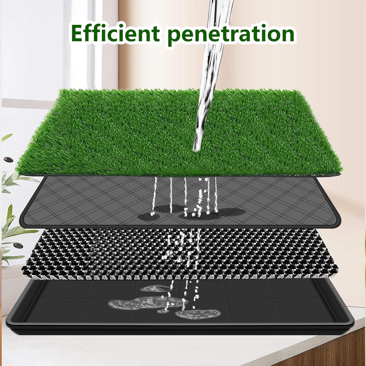 Detalle 2 de Embellbatt Dog Grass Pad 60 x 90cm