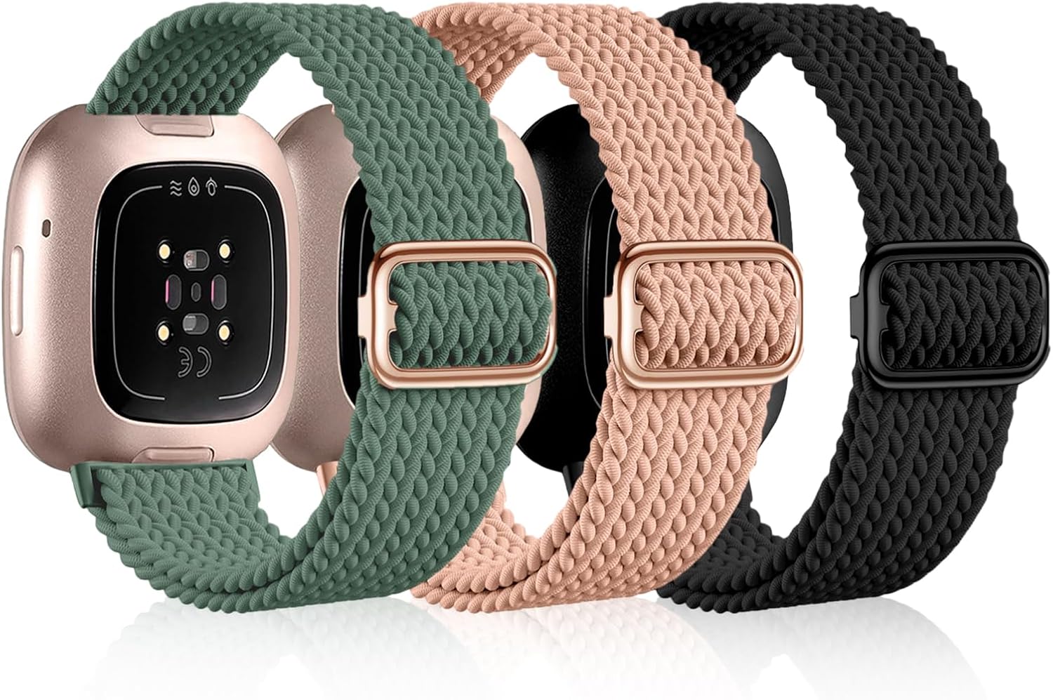Detalle de OFFCUP elastyczny pasek nylonowy do Fitbit Versa 3/4 i Sense/Sense 2