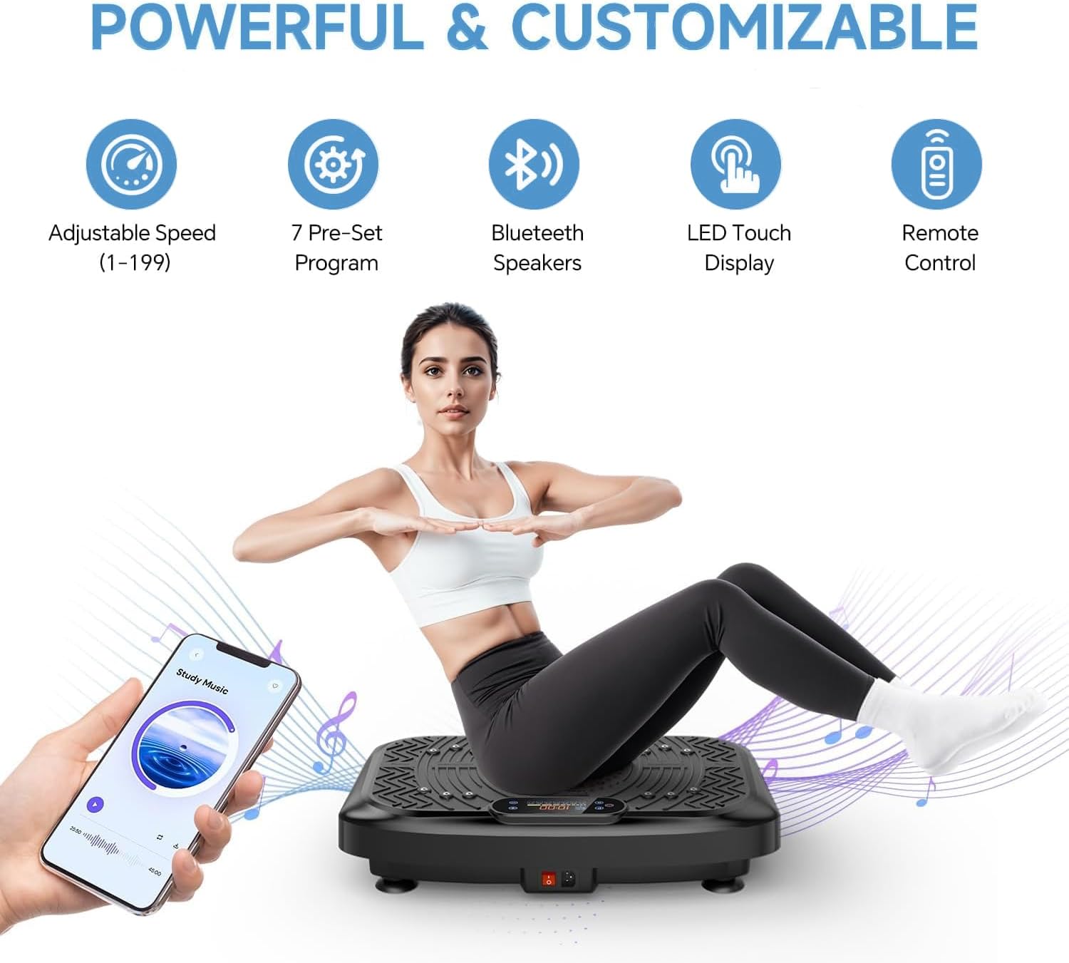 Detalle de Taevno vibration plate, 450 lb capacity