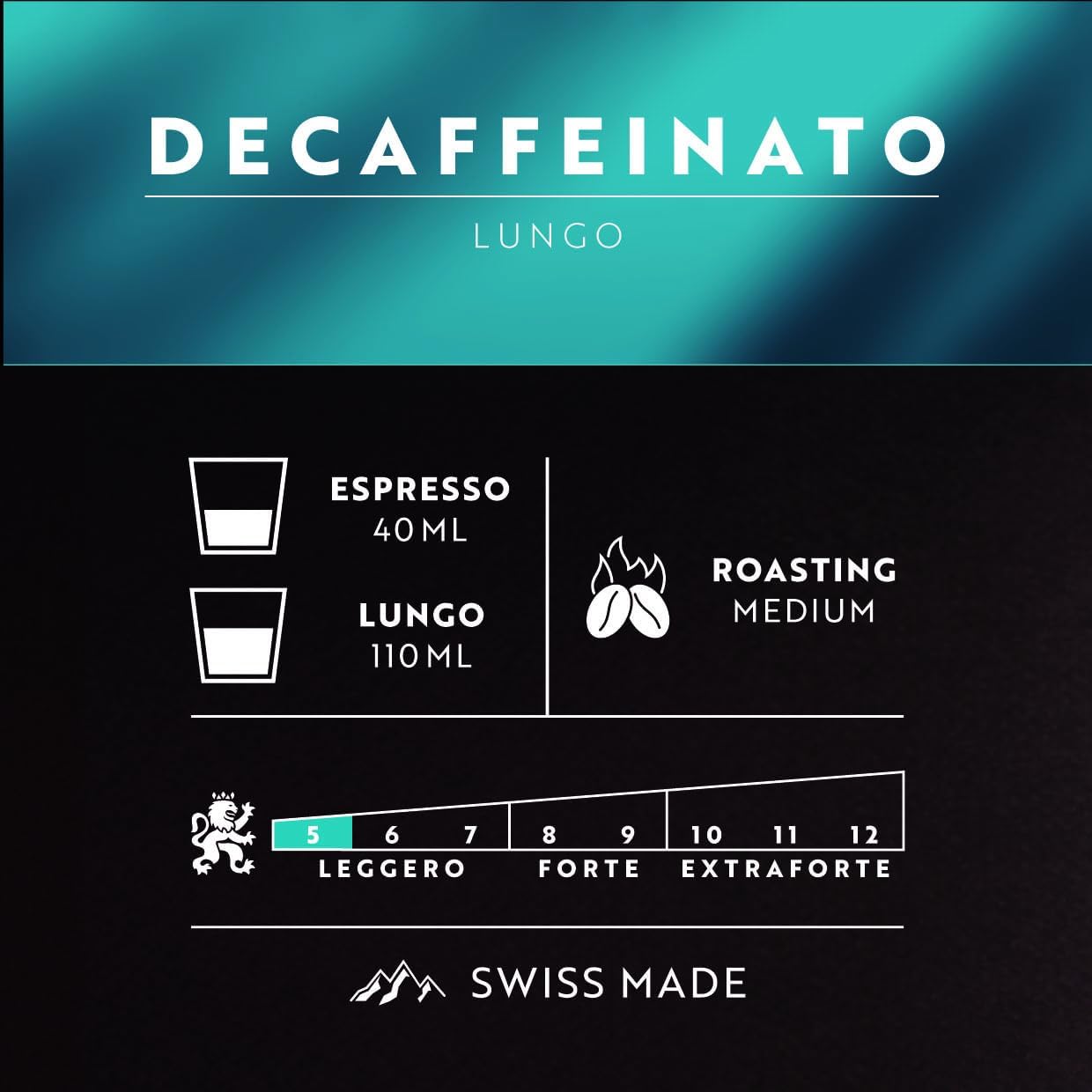 Detalle 2 de Café Royal Lungo Décaféiné – Capsules compatibles Nespresso, 100 capsules, 100% Arabica