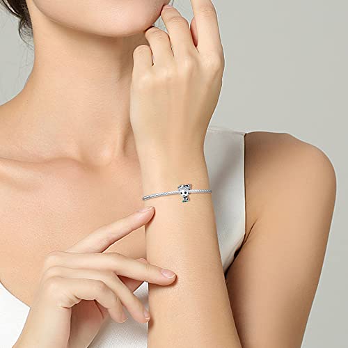 Detalle de Pandach C7 Damen Charmeanhänger 925 Silber für Armband