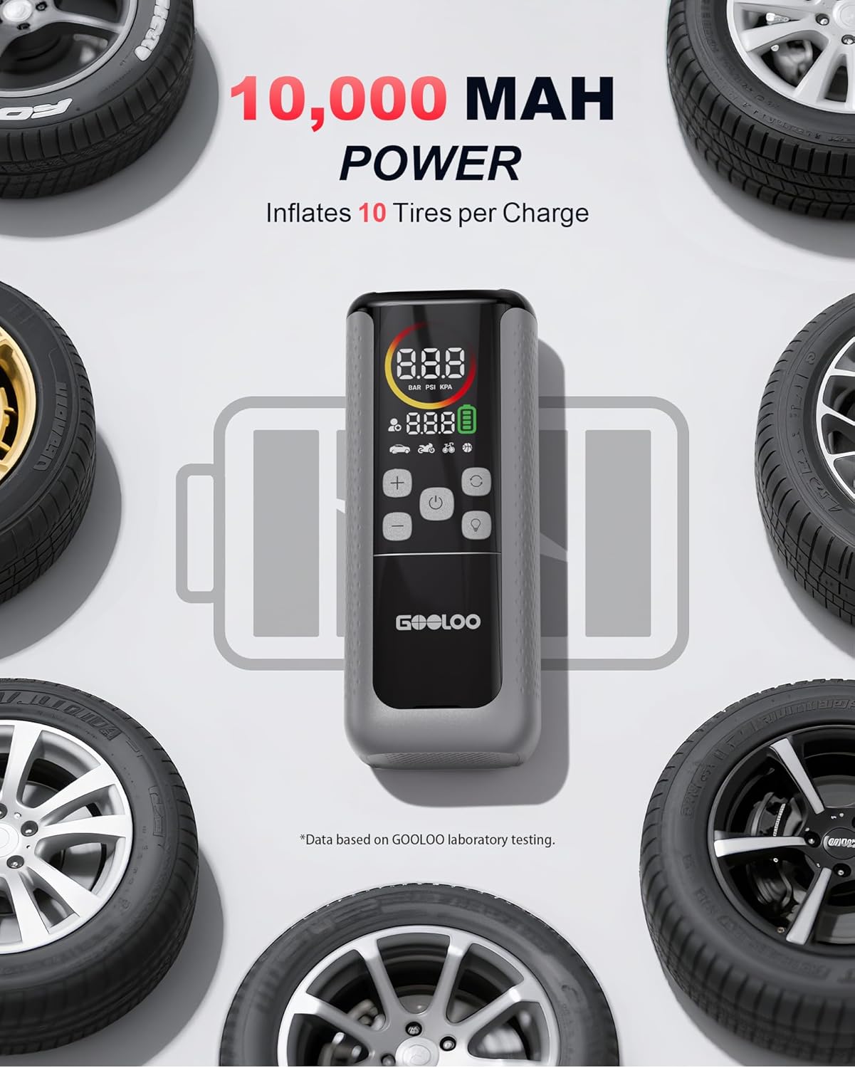 Thumbnail 4 de GOOLOO GT160 Dual Tire Inflator with Auto Shut-off