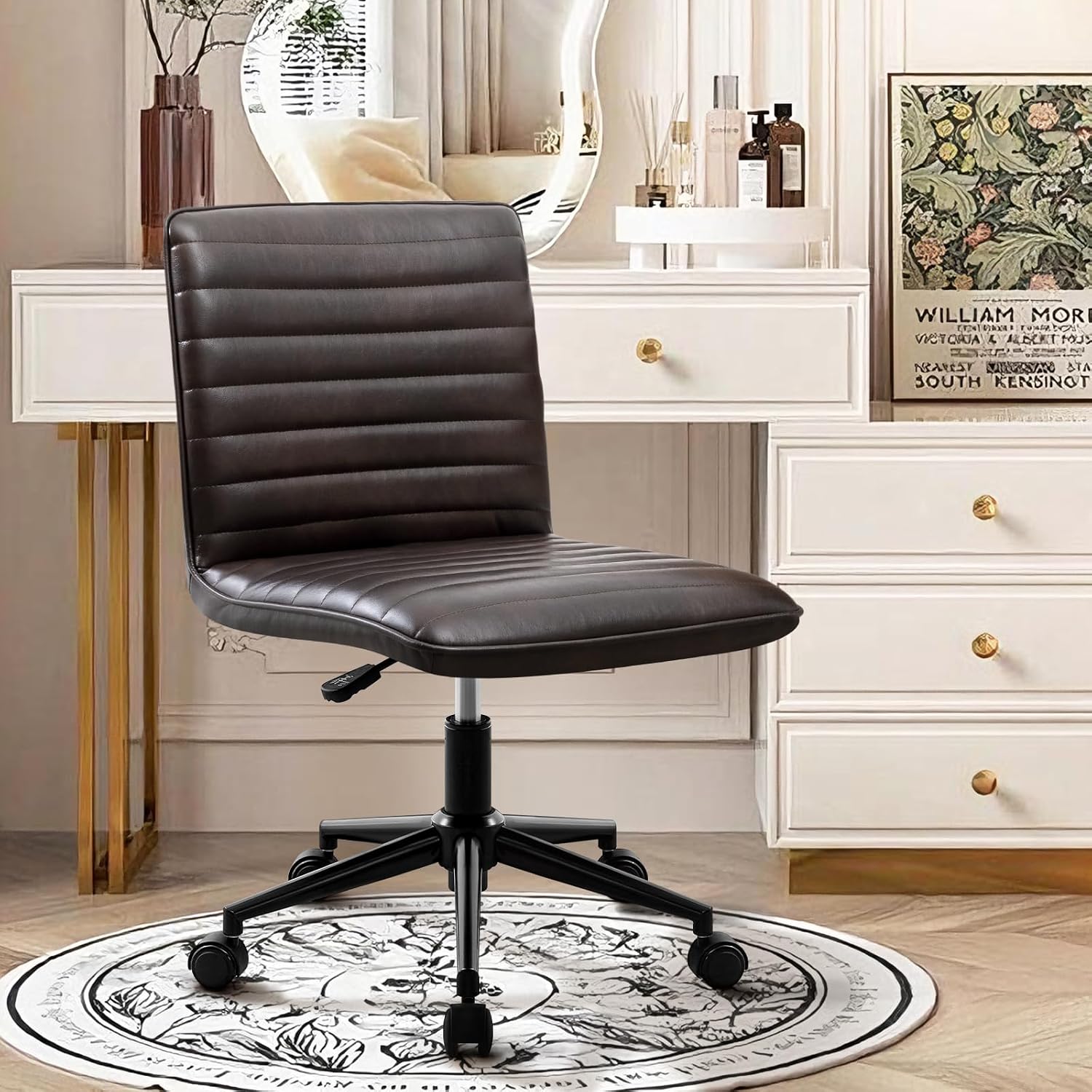 Hellove Chaise de Bureau sans Accoudoirs Moderne
