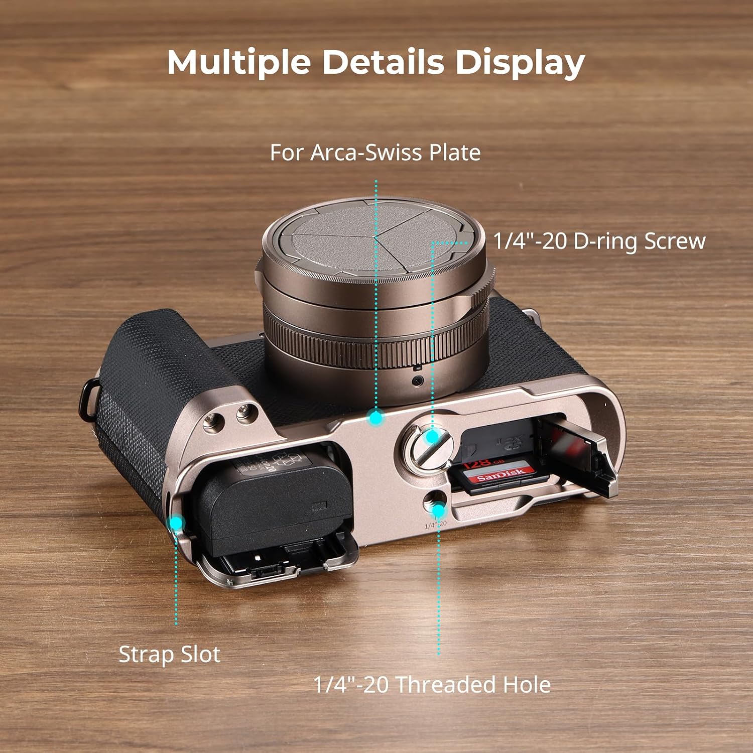 Thumbnail 6 de SMALLRIG 6136 L-vormige handgreep voor Panasonic LUMIX L10, Arca-Swiss