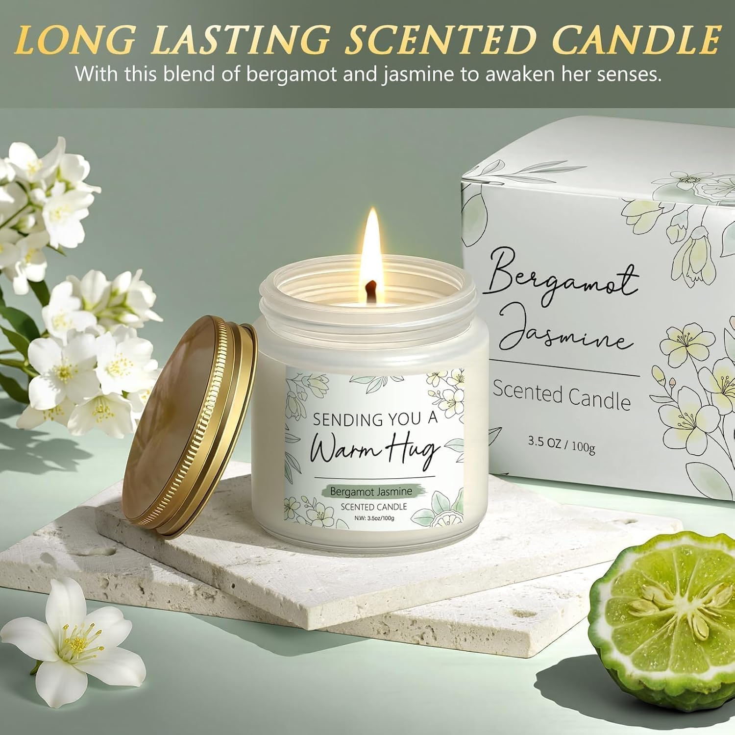 Thumbnail 6 de Qinline "Hug in a Box" Luxury Get Well Soon & Spa Care Package Gift Basket (9-Piece) for Women