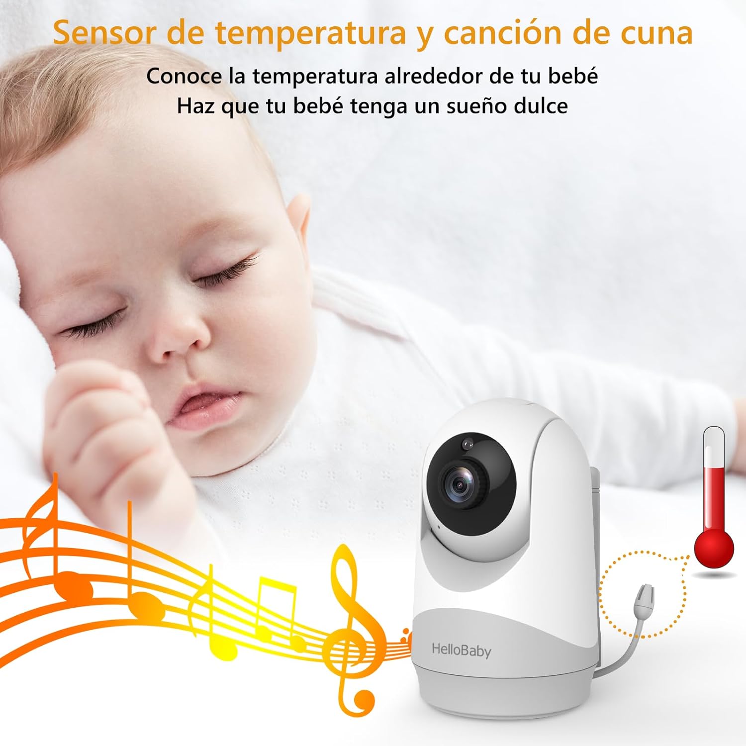 Thumbnail 6 de HelloBaby Cámara Vigilancia Bebe Monitor