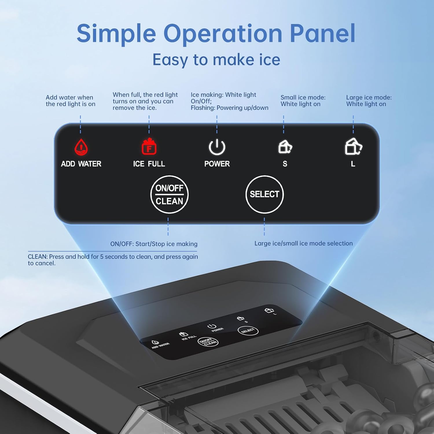 Thumbnail 4 de WIE Stainless Steel Ice Maker 12kg/24H