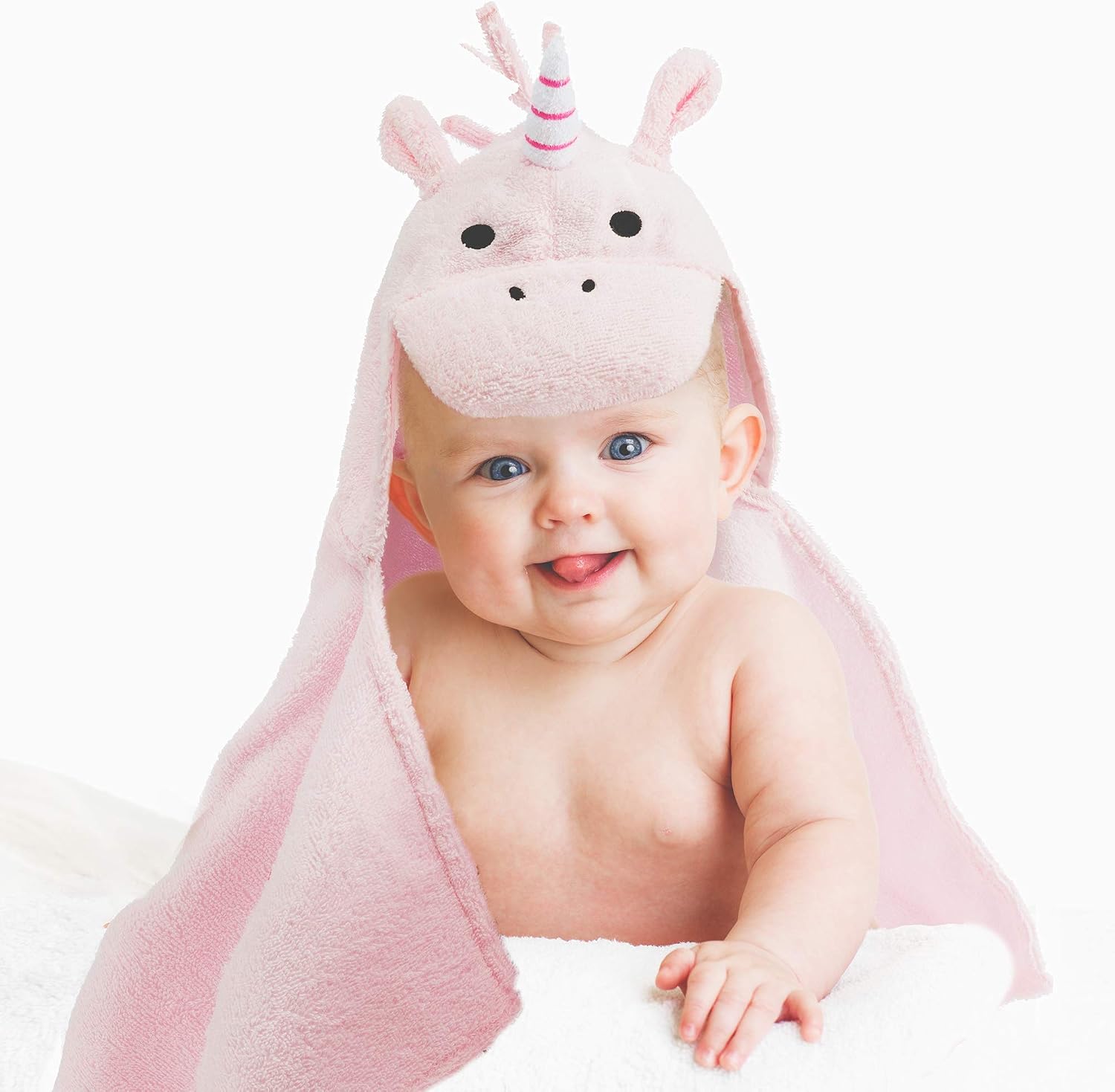 Detalle 2 de All Kids United Cape de Bain Bébé à Capuche Requin — 100% coton Oeko-Tex