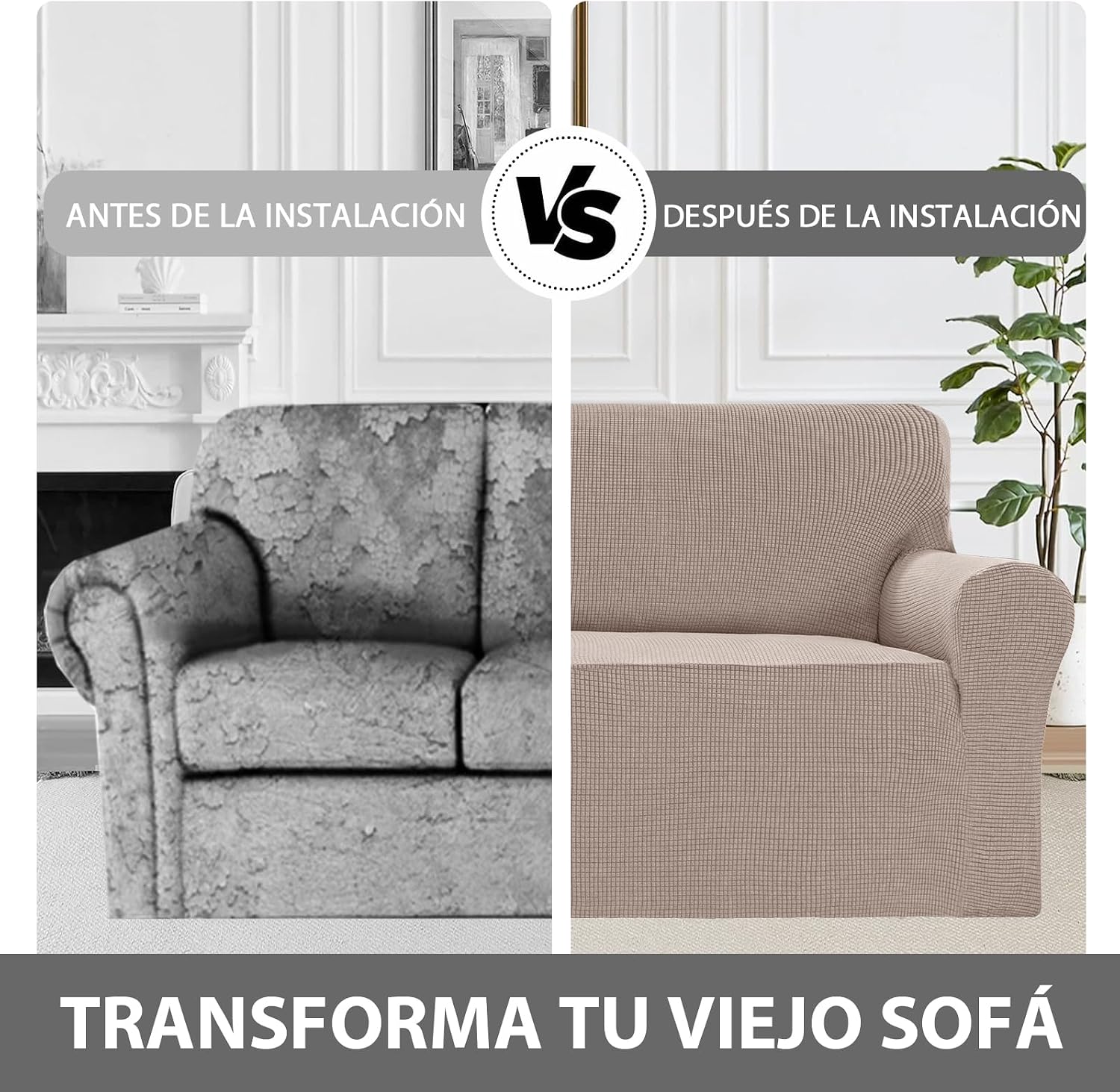 Thumbnail 5 de BellaHills Funda Sofa 3 Plazas Ajustable 🛋️ Protección para Mascotas