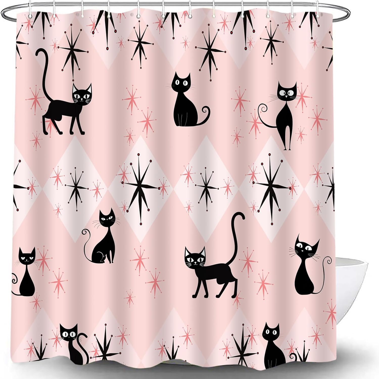 Detalle de Polyester Shower Curtain, 70 × 70 in