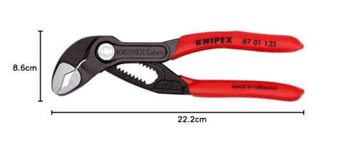 Thumbnail 7 de KNIPEX Cobra Hightech-Wasserpumpenzange auf SB-Karte 87 01 125 SB – präzise, selbstklemmend, langlebig