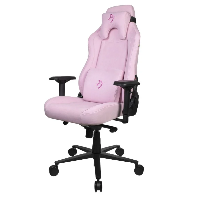 Detalle 2 de Arozzi Vernazza Supersoft Fabric. Silla Gaming Rosa