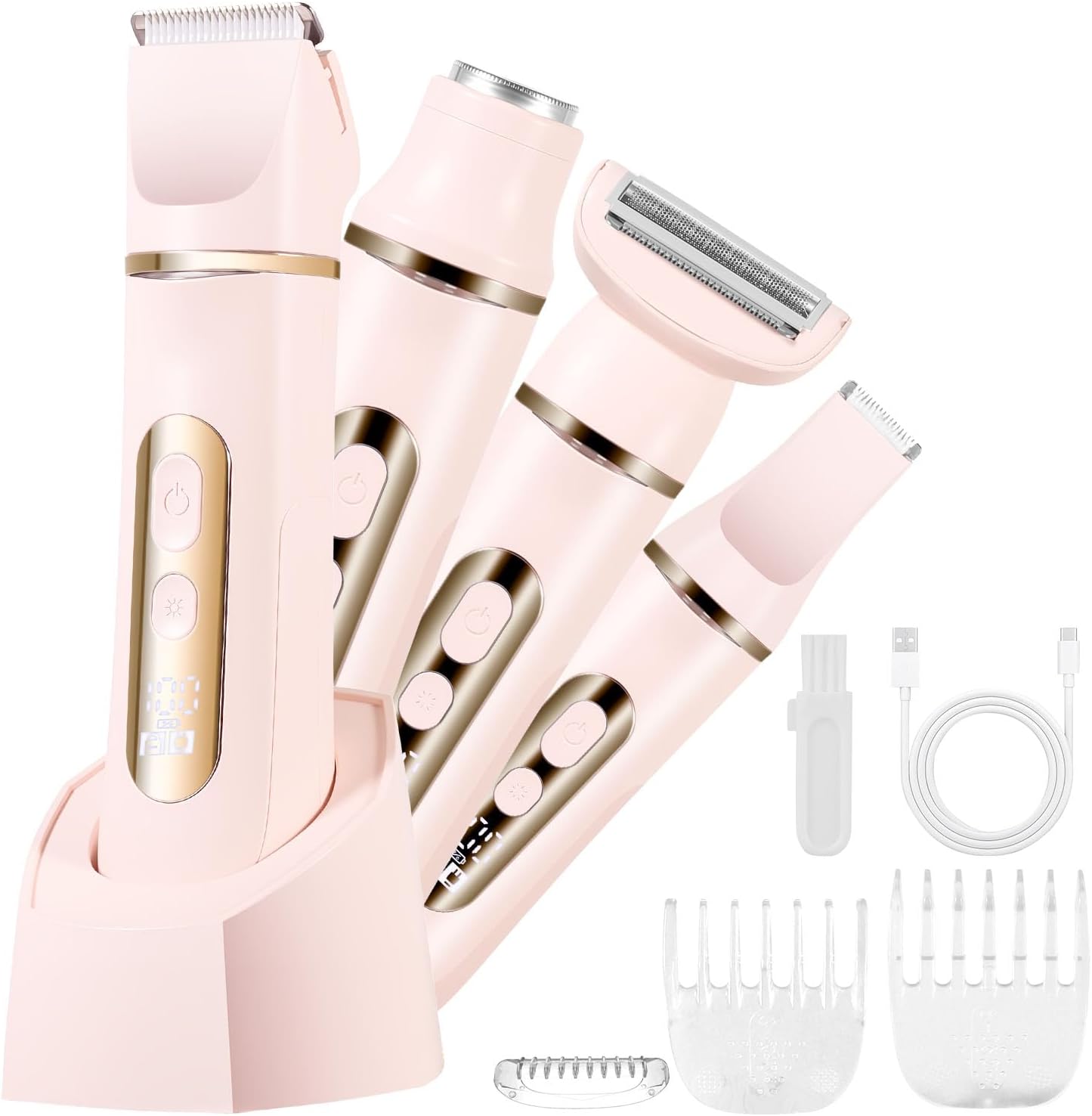 Detalle de 4-in-1 Lady Shaver Women Electric Razor Body Trimmer – IPX7 Waterproof