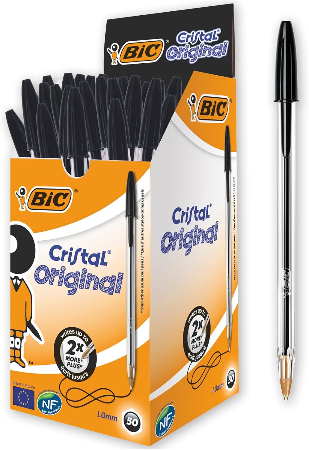 Thumbnail 5 de BIC Cristal Ballpoint Pen Pack of 50 (837360 Medium) – Blue