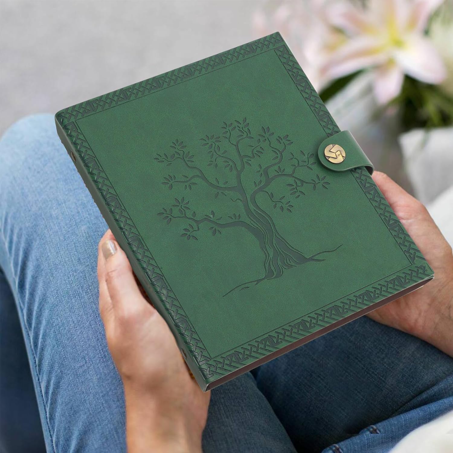 Thumbnail 4 de ZEEYUAN Album Foto 10x15 in pelle con tasche e 200 foto (50 fogli / 100 pagine)