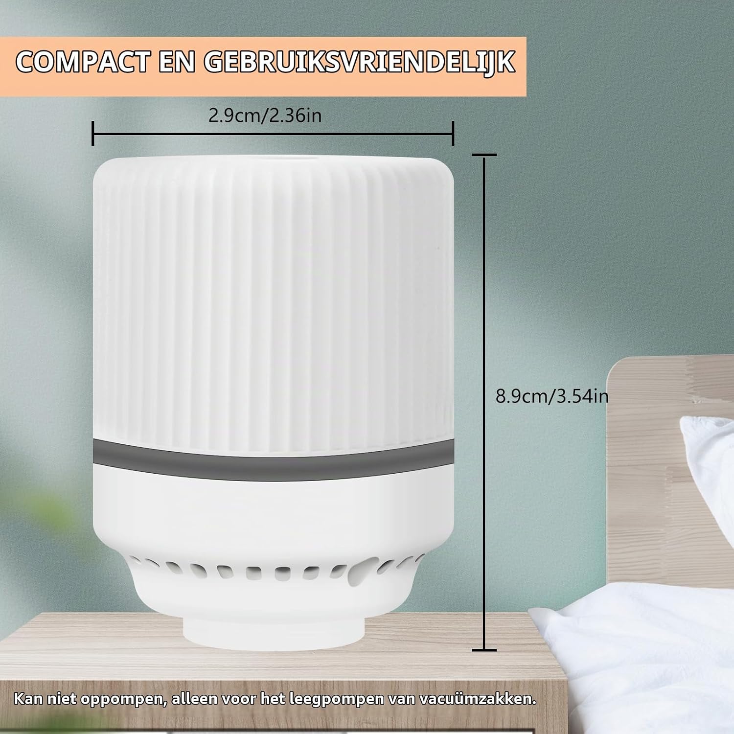 Thumbnail 6 de KEVIAN SG-302-2 elektrische vacuümpomp voor vacuümzakken, 30 W, 4,0 kPa, wit