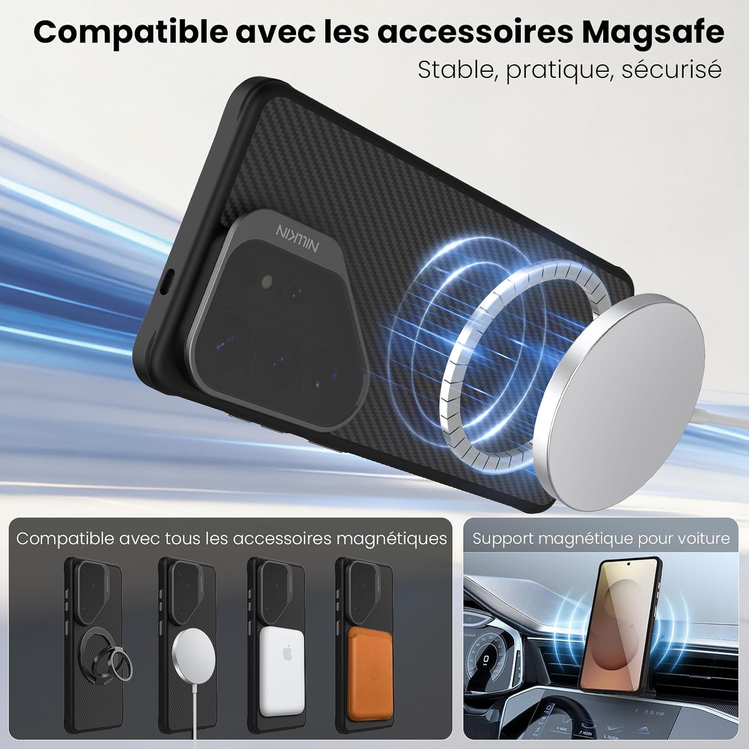Detalle 2 de Nillkin Coque MagSafe Galaxy S26 Ultra