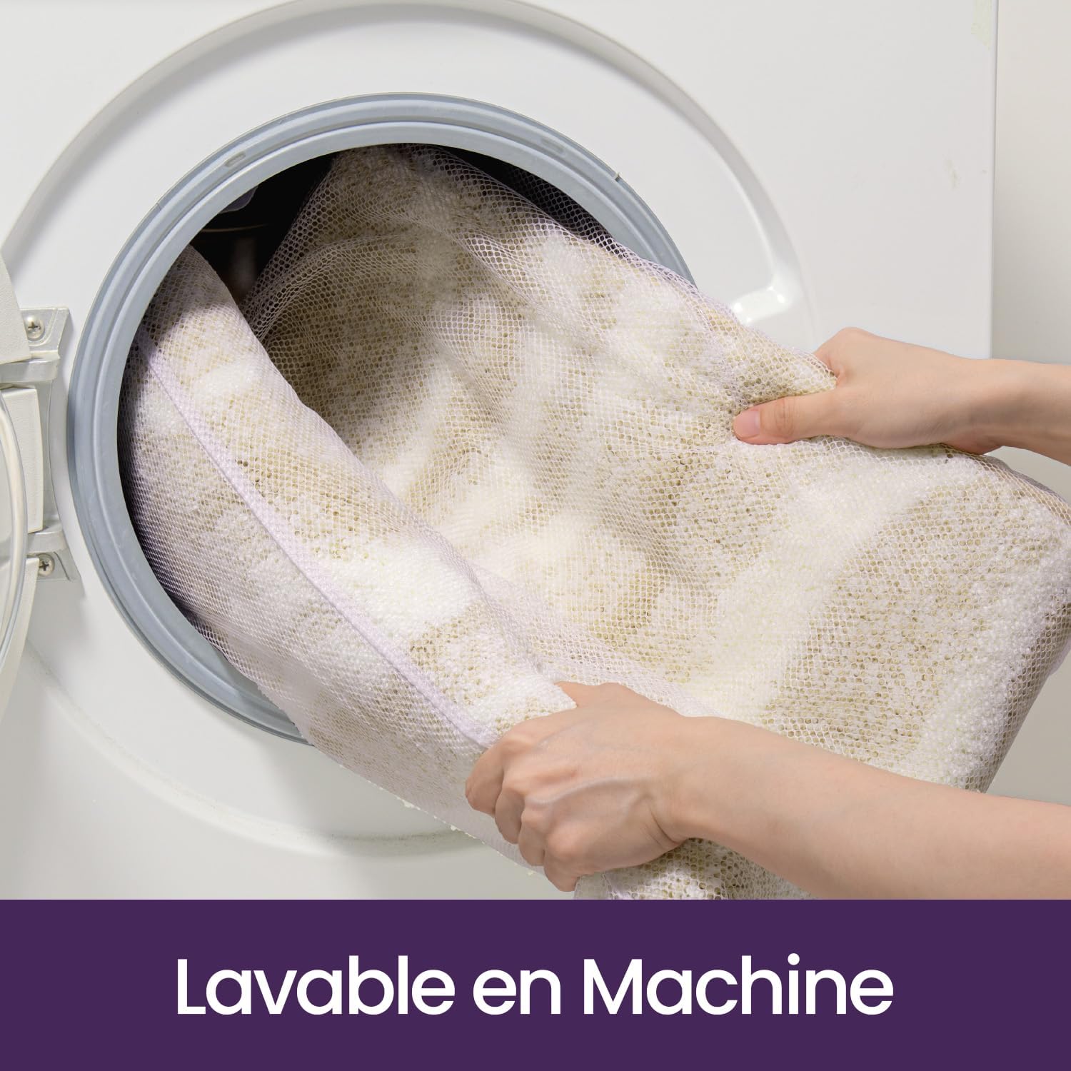 Thumbnail 5 de DEXI Tapis de salle de bain antidérapant 44 x 76 cm en microfibre, beige