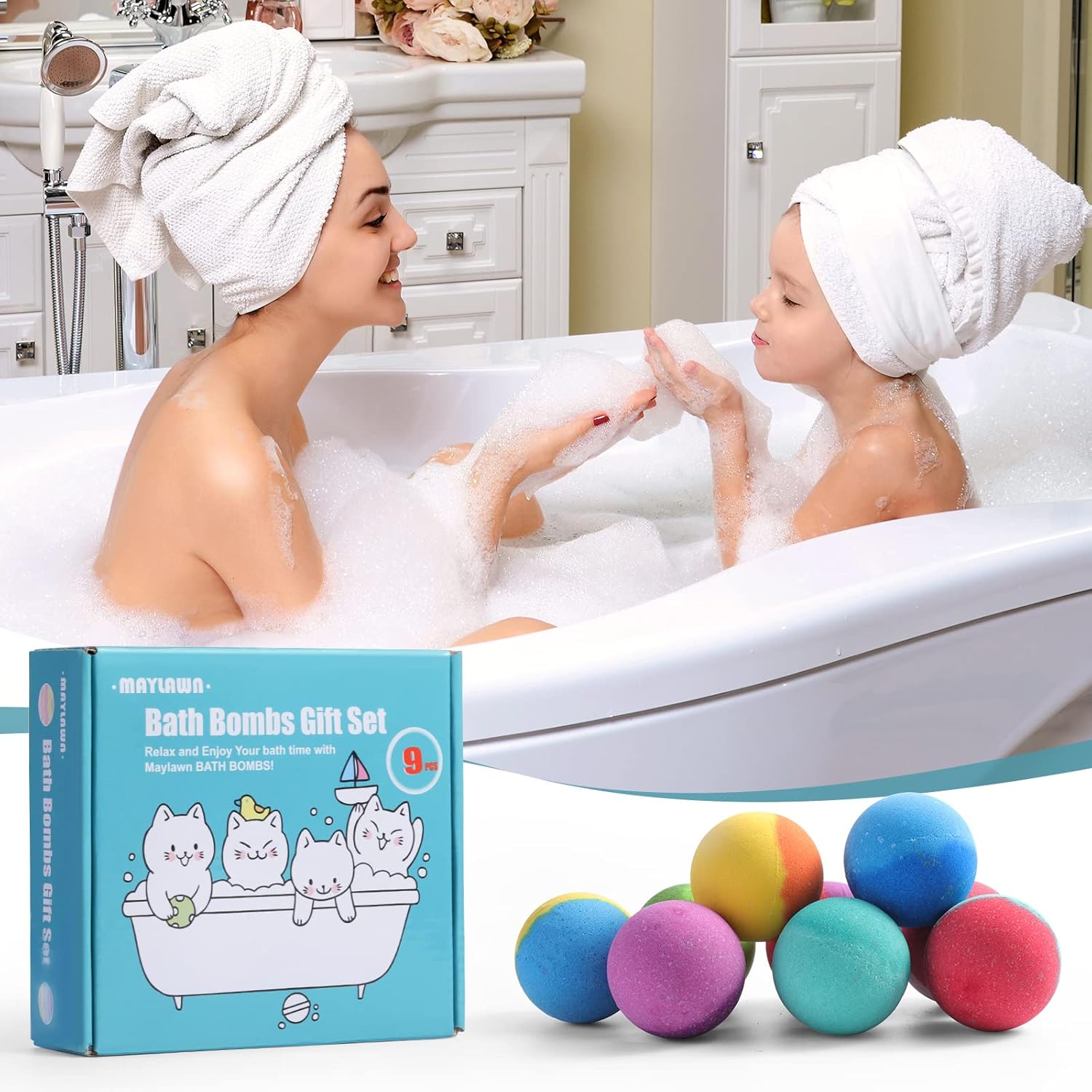 Thumbnail 4 de Maylawn Bath Bombs Gift Set 9-piece