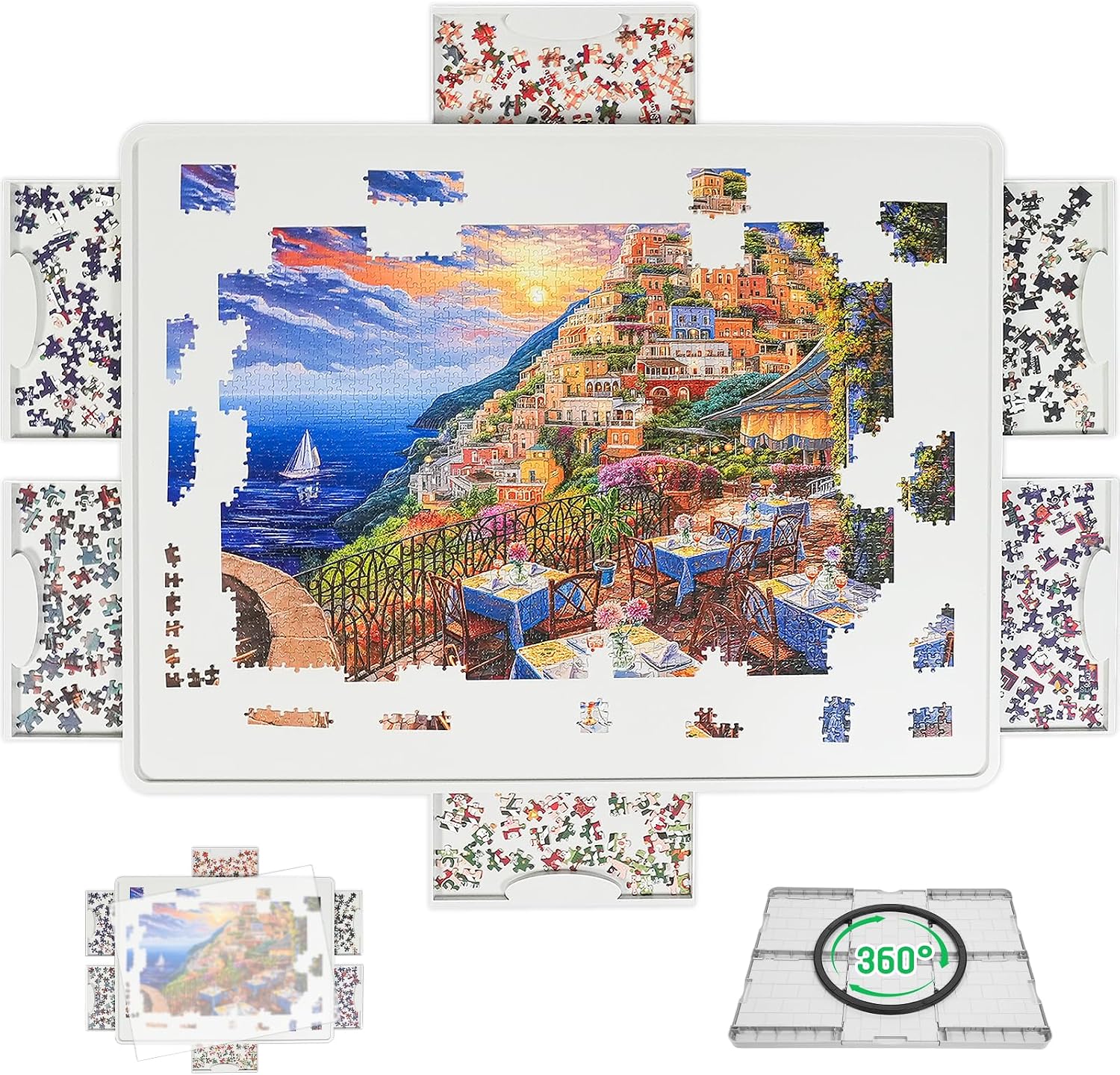 Detalle de BuilderButler Lightweight Rotating Puzzle Board 1500 🧩