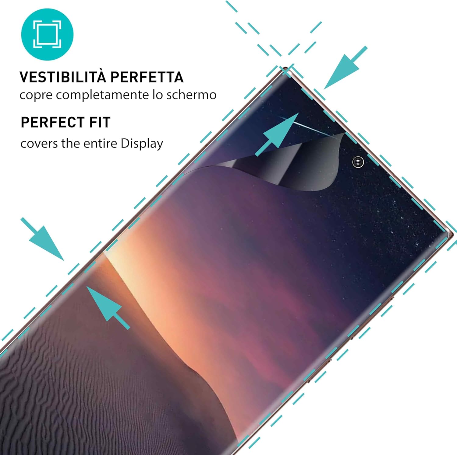 Thumbnail 1 de smartect Pellicola Protettiva Privacy per Samsung Galaxy S23 Ultra – 2 pezzi + kit installazione