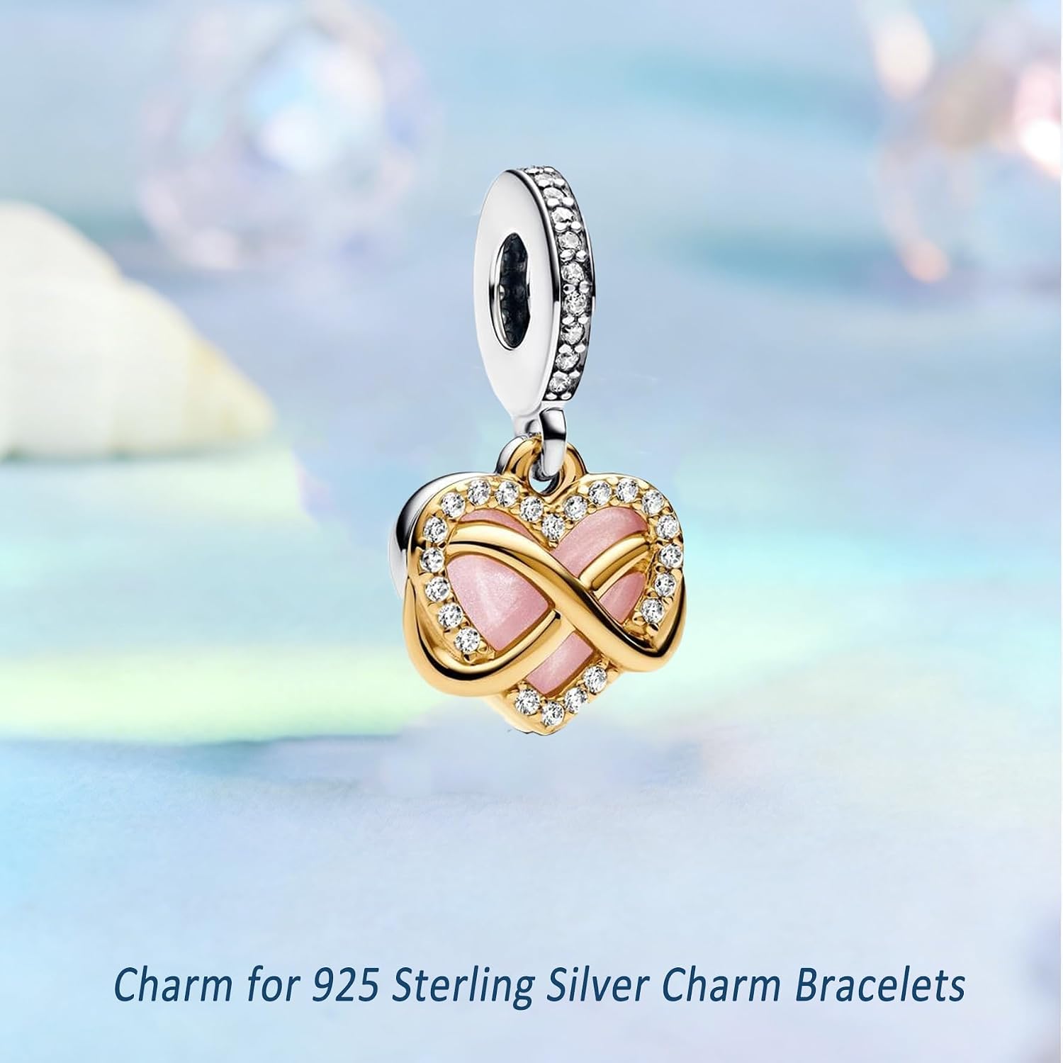 Detalle de Hevdlt Charm-Anhänger 925 Silber Herz